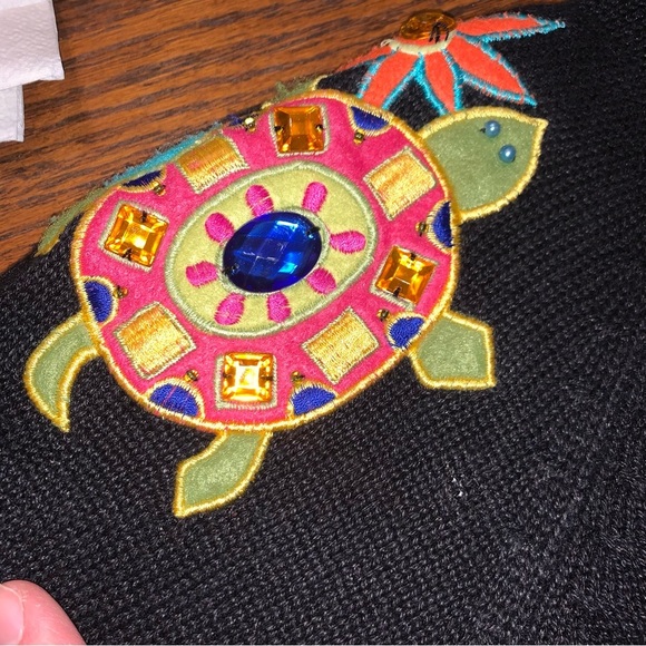 Arriviste Vintage Beaded Embroidered Cat Dog Animals Birds Sweater Small Zip Up - Picture 13 of 17